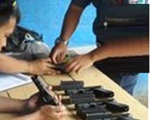 glock 17 placed in the table 2