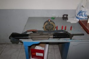 m4 riffle and ammos on a table