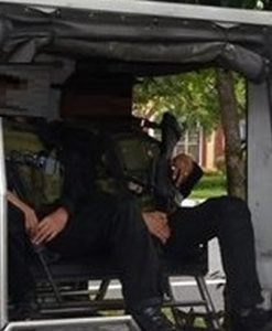 police officer onboard of a police car